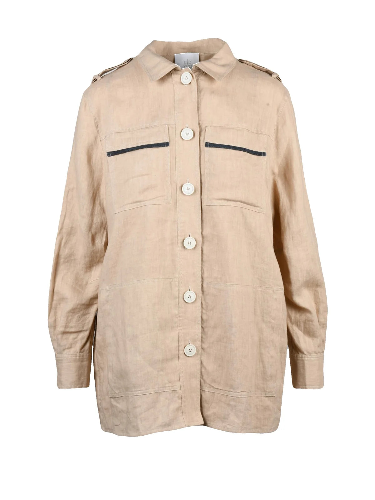 Beige Linen Shirt