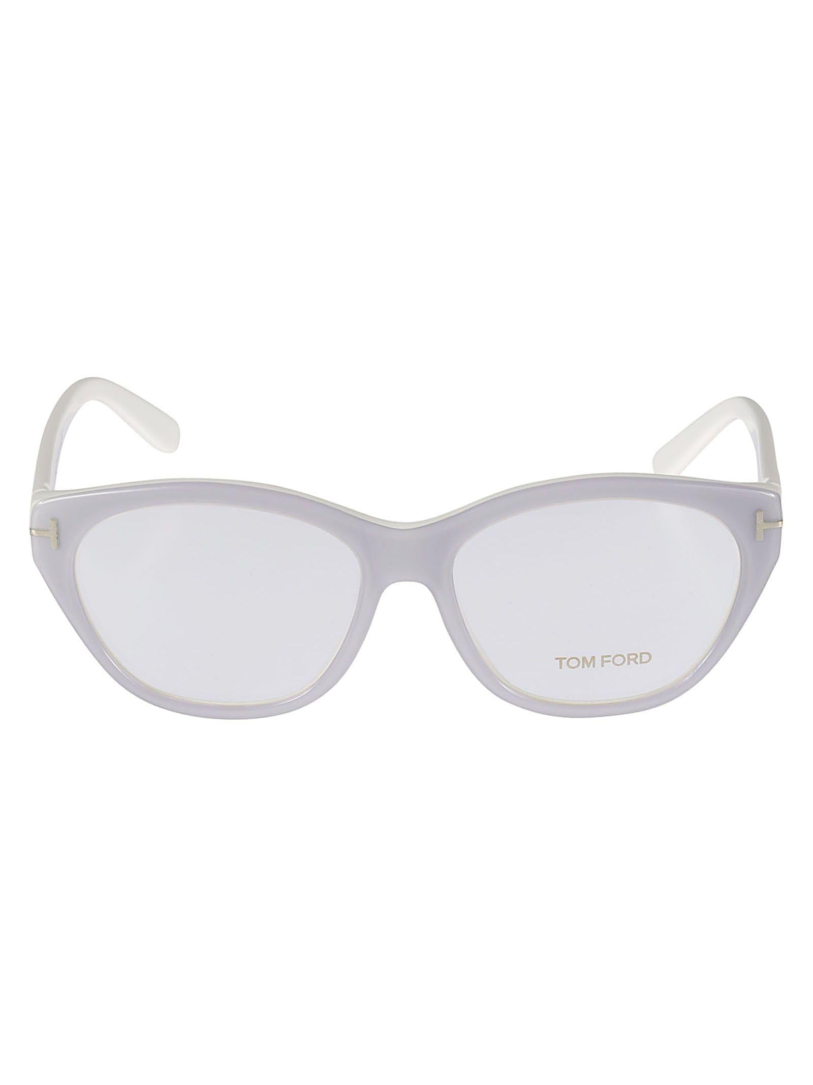 Ft4270 57020 Translucent Cat-Eye Eyeglasses