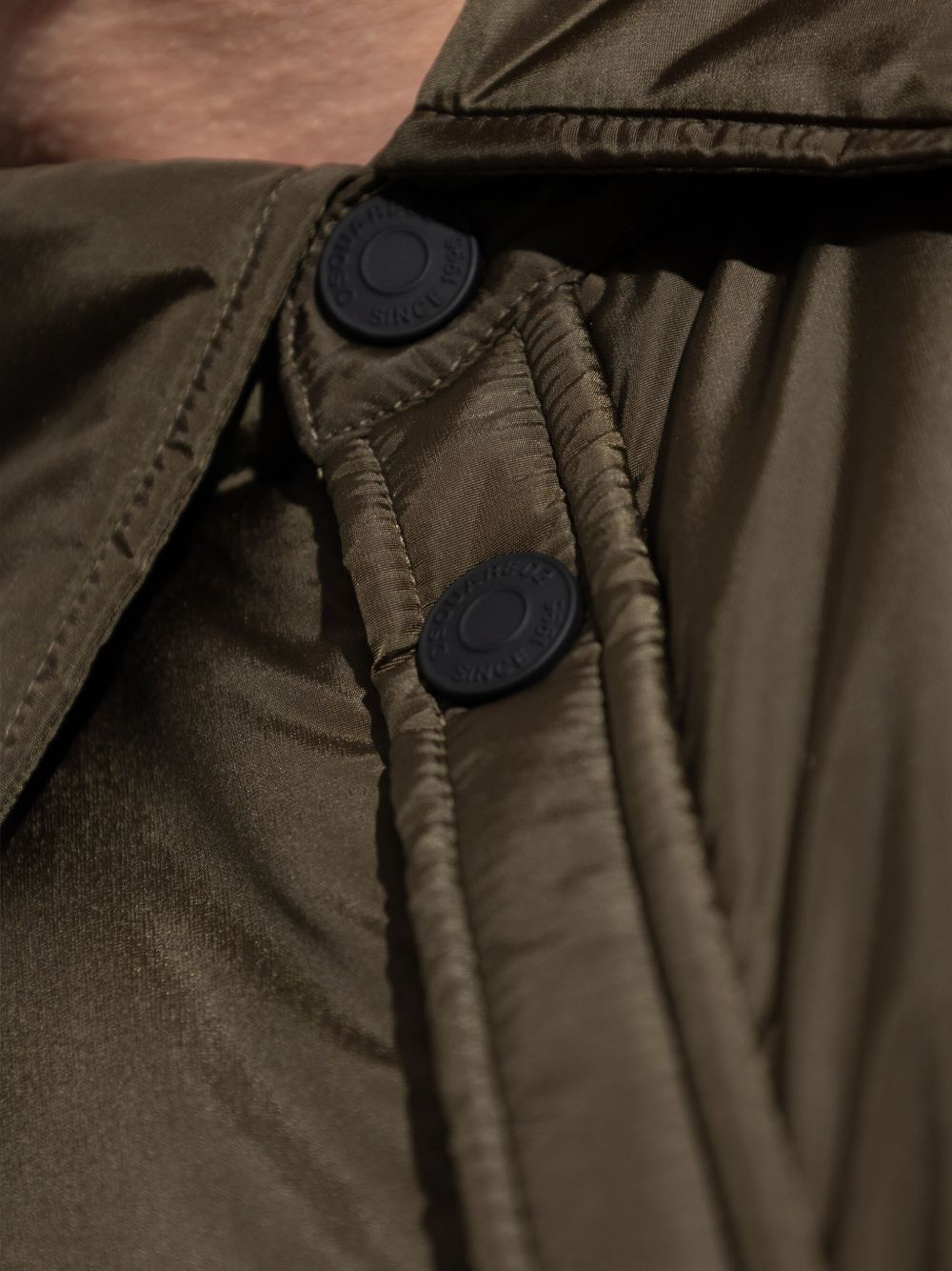 Dark Olive Green Padded Shell Shirt