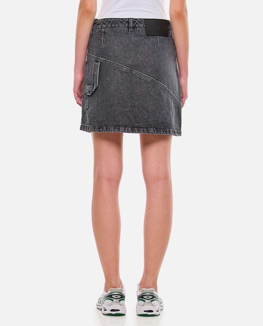 Denim Twisted Skirt