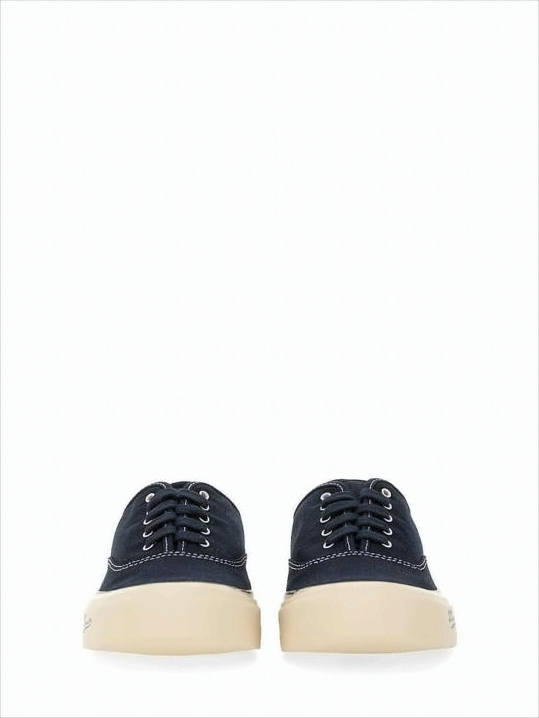 Canvas Upper Sneakers with Contrasting White Details