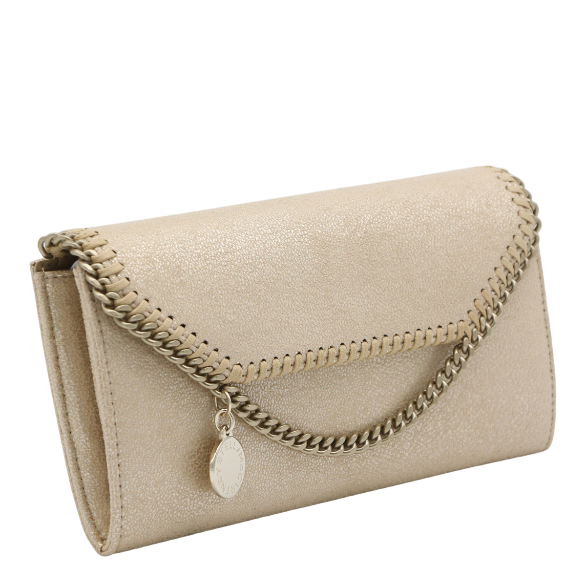 Rectangular Golden Textured Clutch Bag