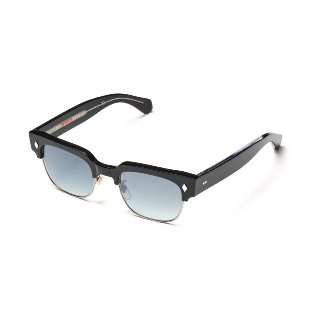 Tobako Cm Rectangular Frame Sunglasses with Gradient Blue Lenses