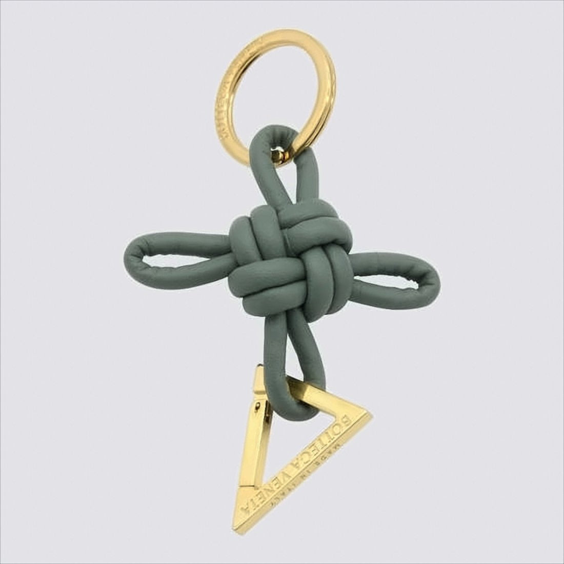 Knotted Lambskin Leather Keyring