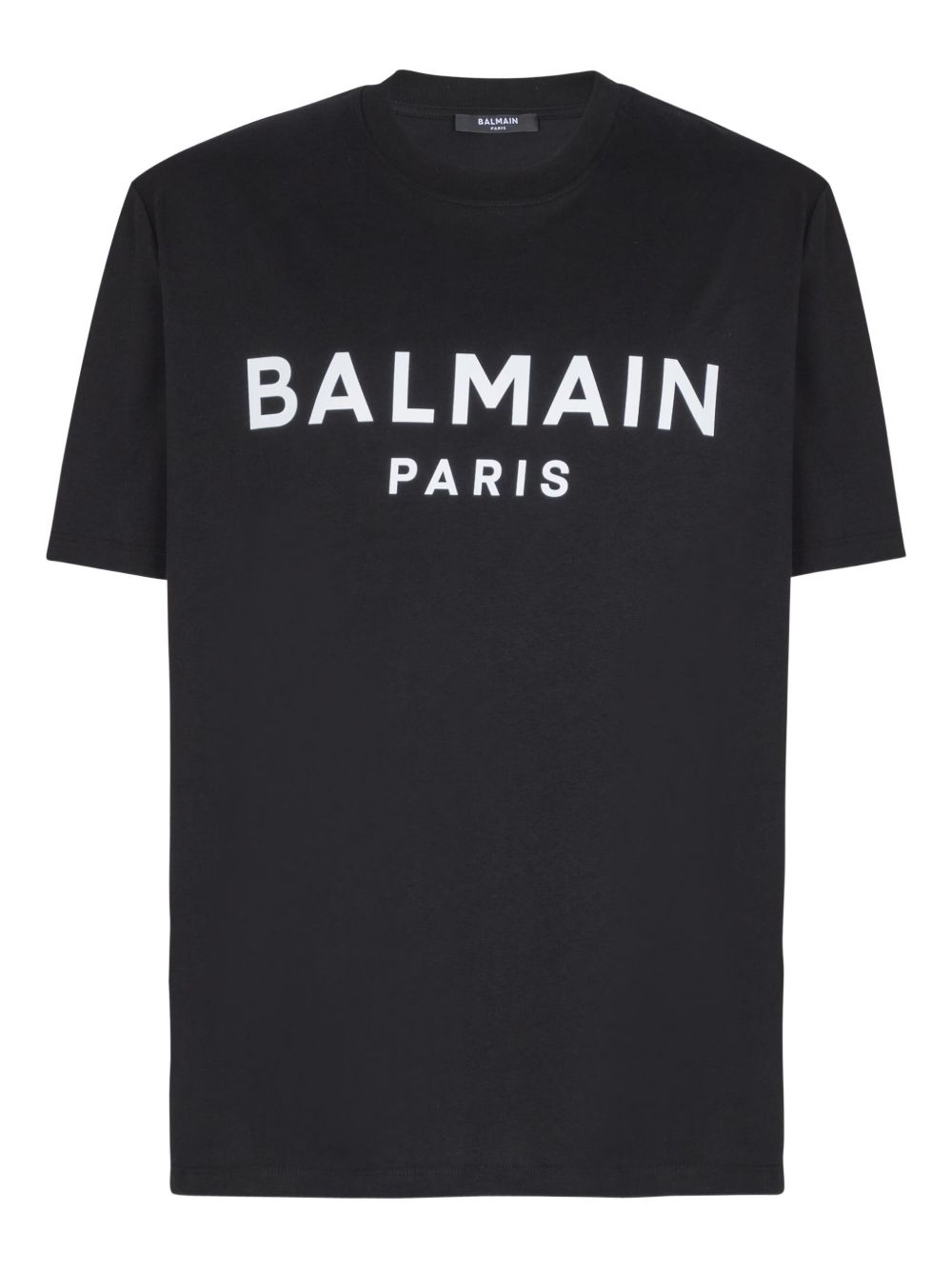 Black Short-Sleeve T-Shirt With Bold Print