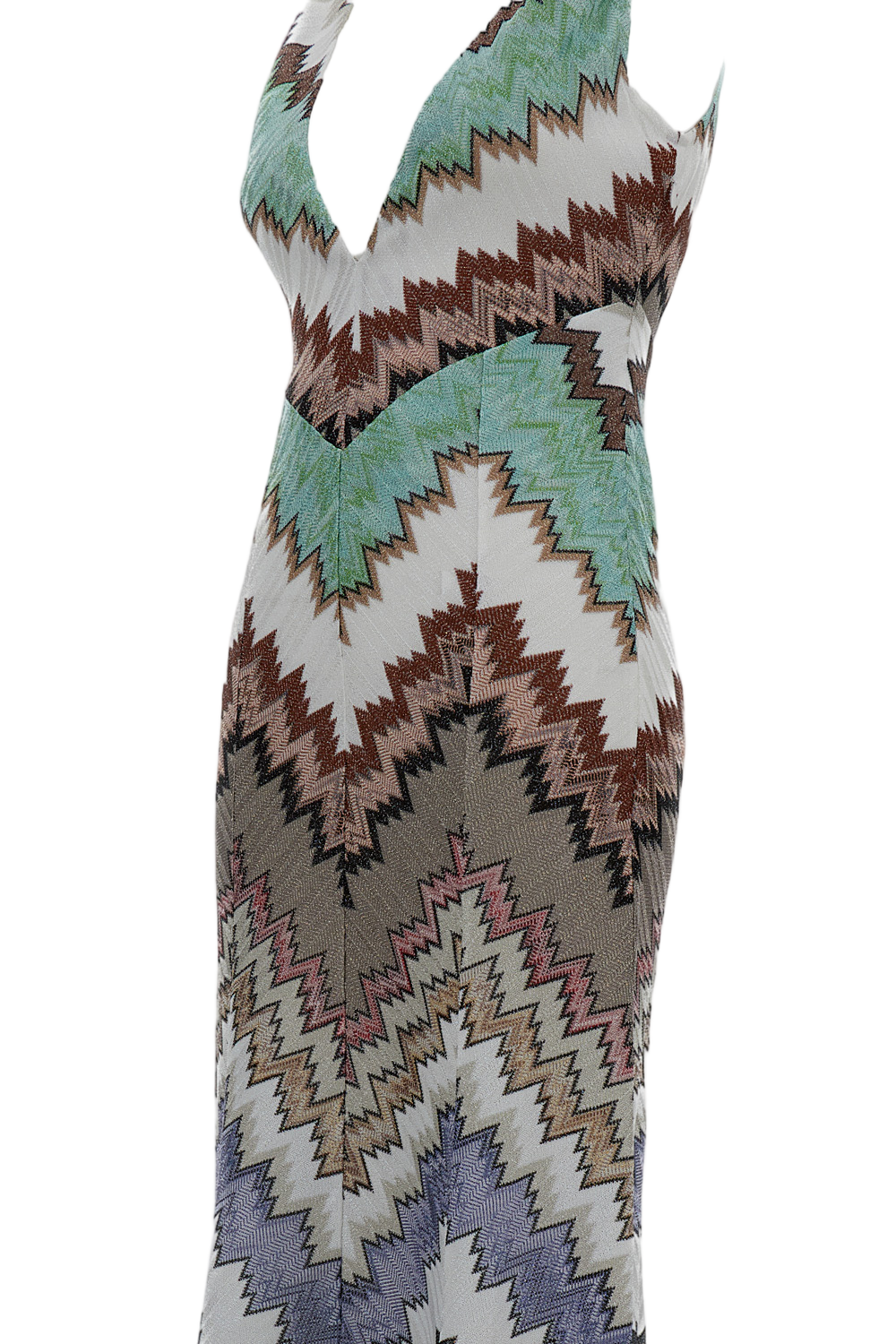 Sleeveless Lamé Long Dress