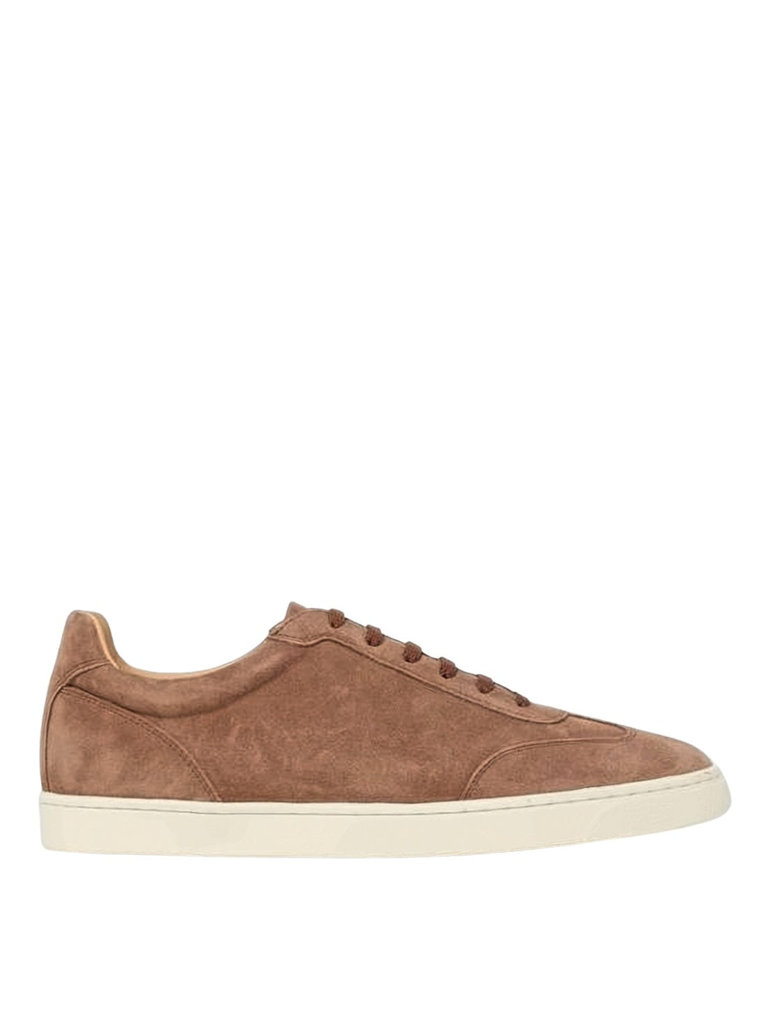 Soft Suede Low-Top Sneakers with Design