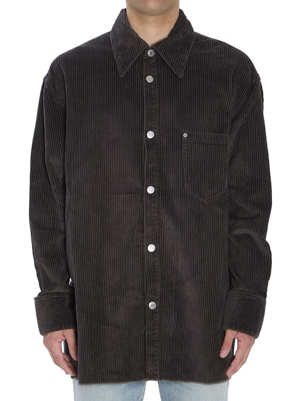 Anthracite Corduroy Shirt