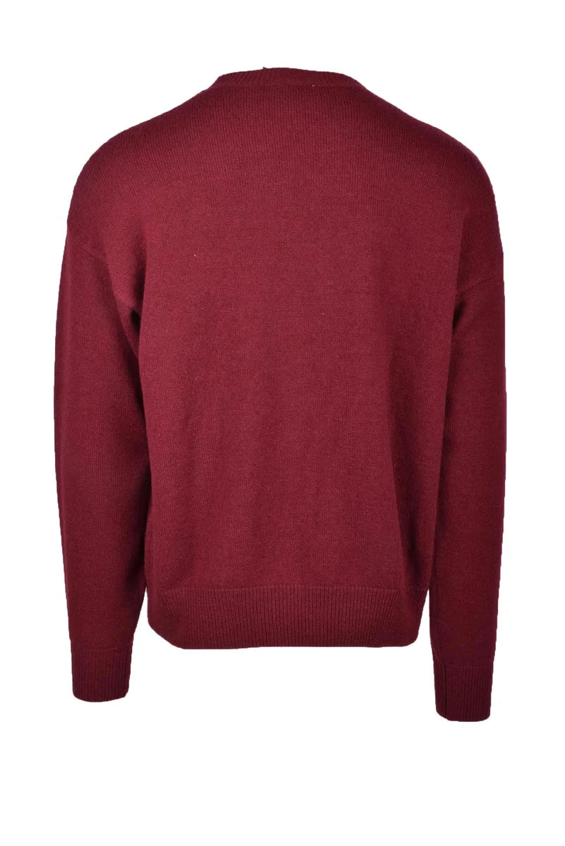 Merino Wool and Cashmere Pullover - Red