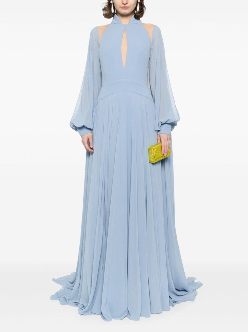 Crepe Georgette Long Dress
