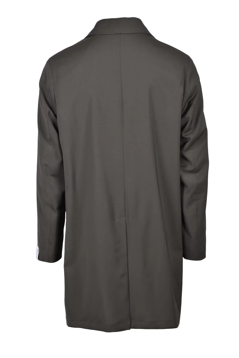 Virgin Wool Duster Coat - Brown