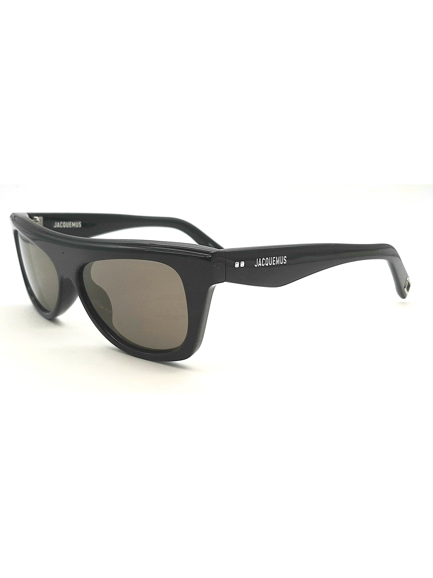 Contemporary Black Acetate Sunglasses with Tinted Lenses