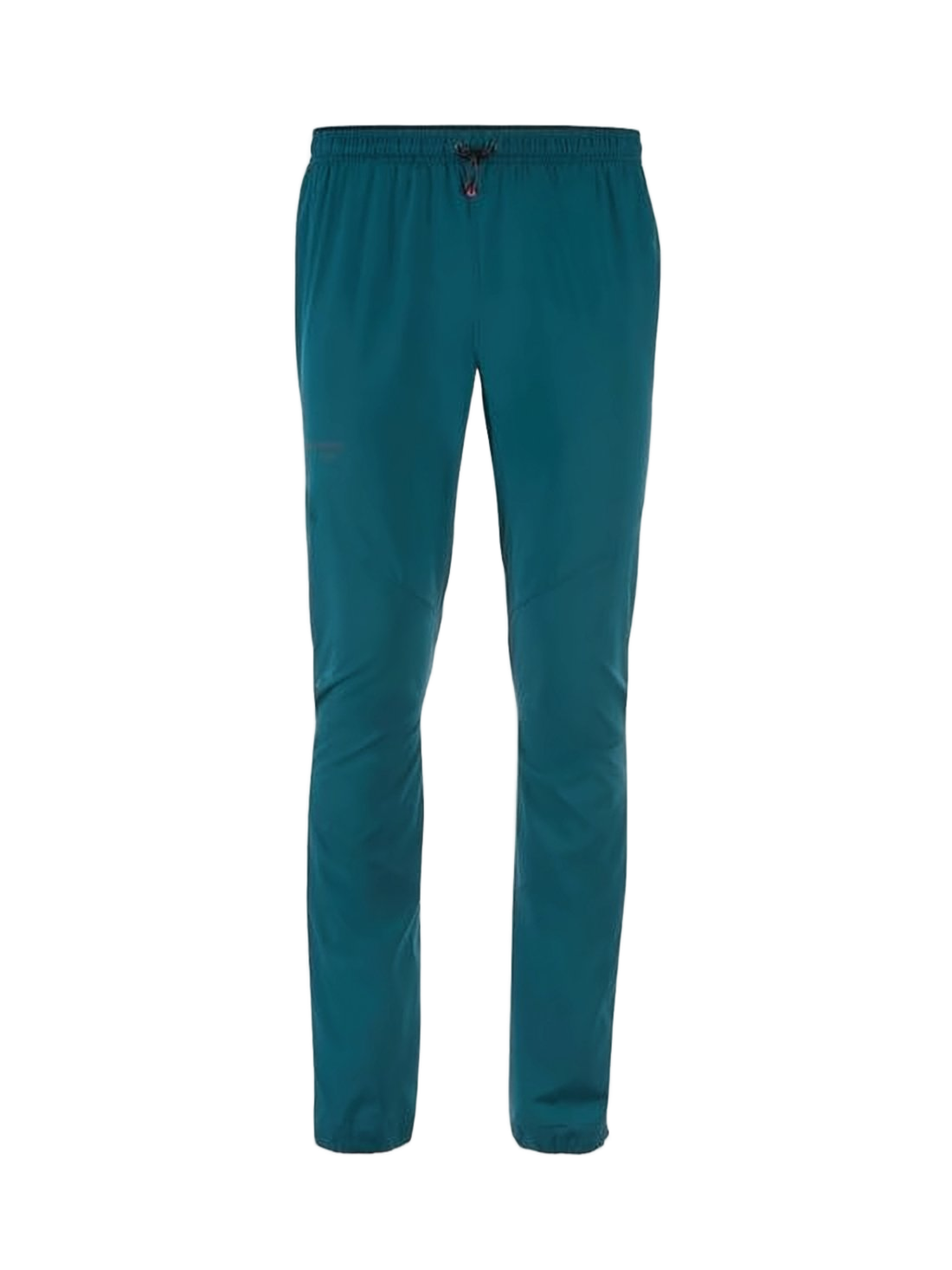 Streamlined Straight Pants with Elastic Waistband