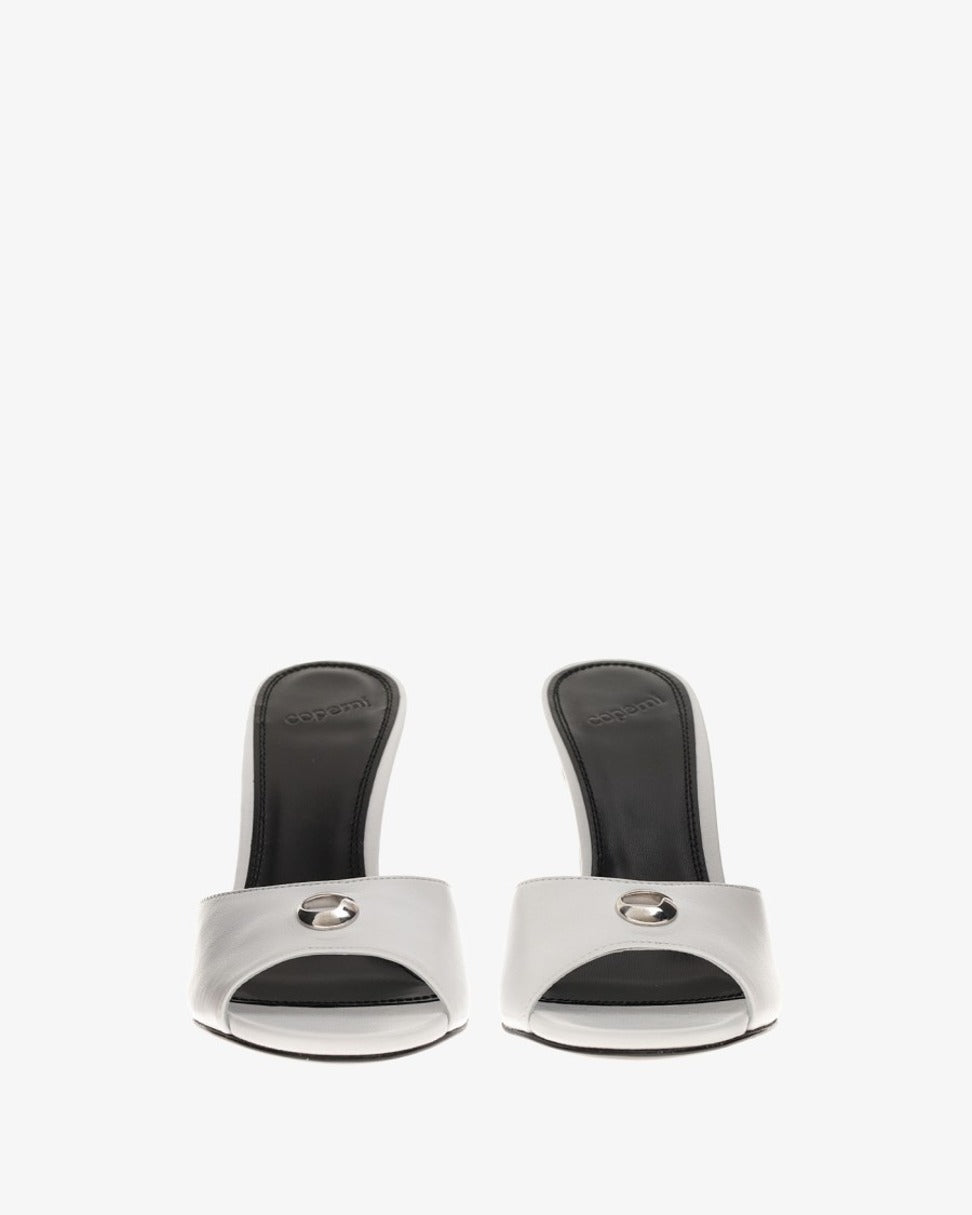 95Mm Open-Toe Mules With Silver-Tone Logo Plaque