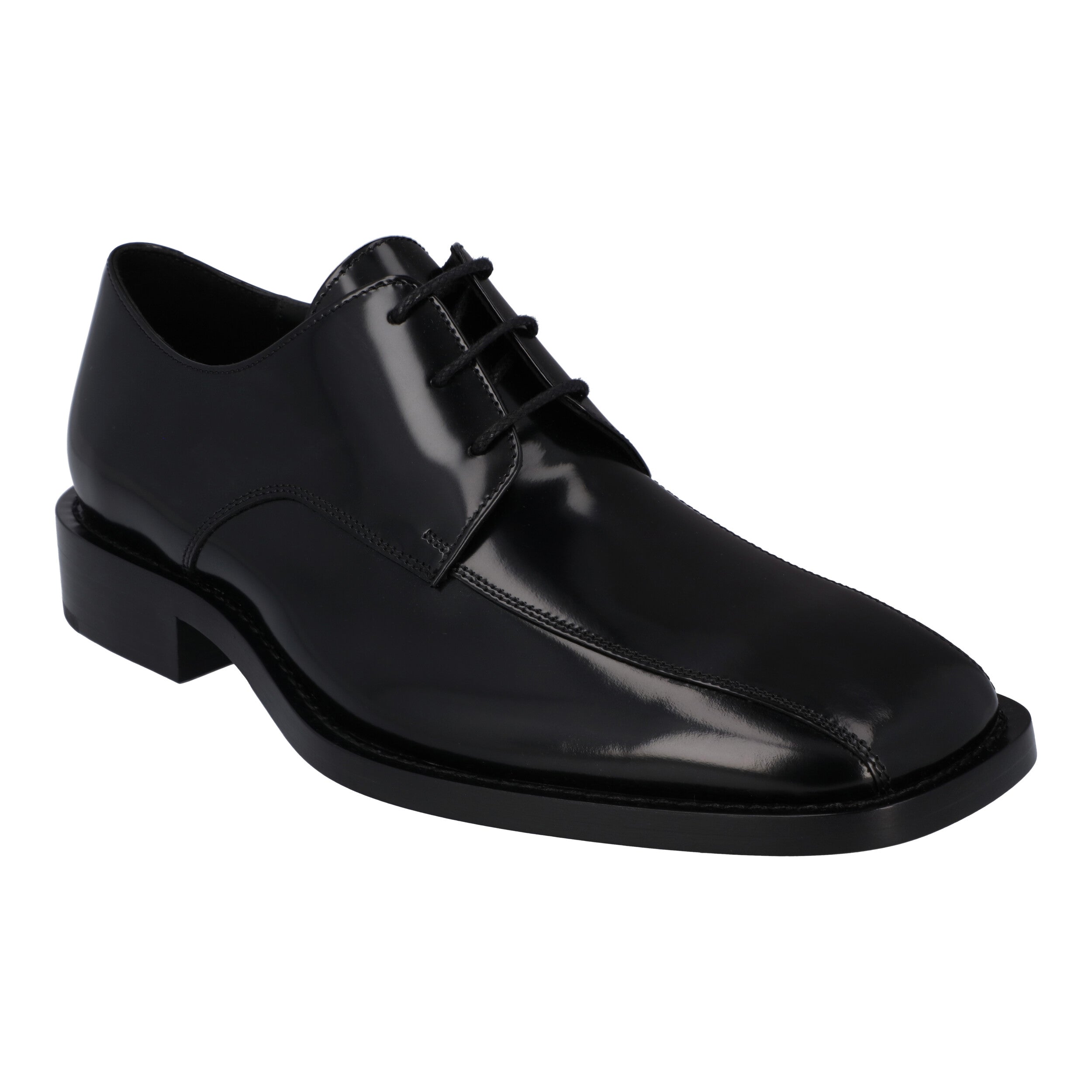 Rim Hi-Shine Derby Shoes Black