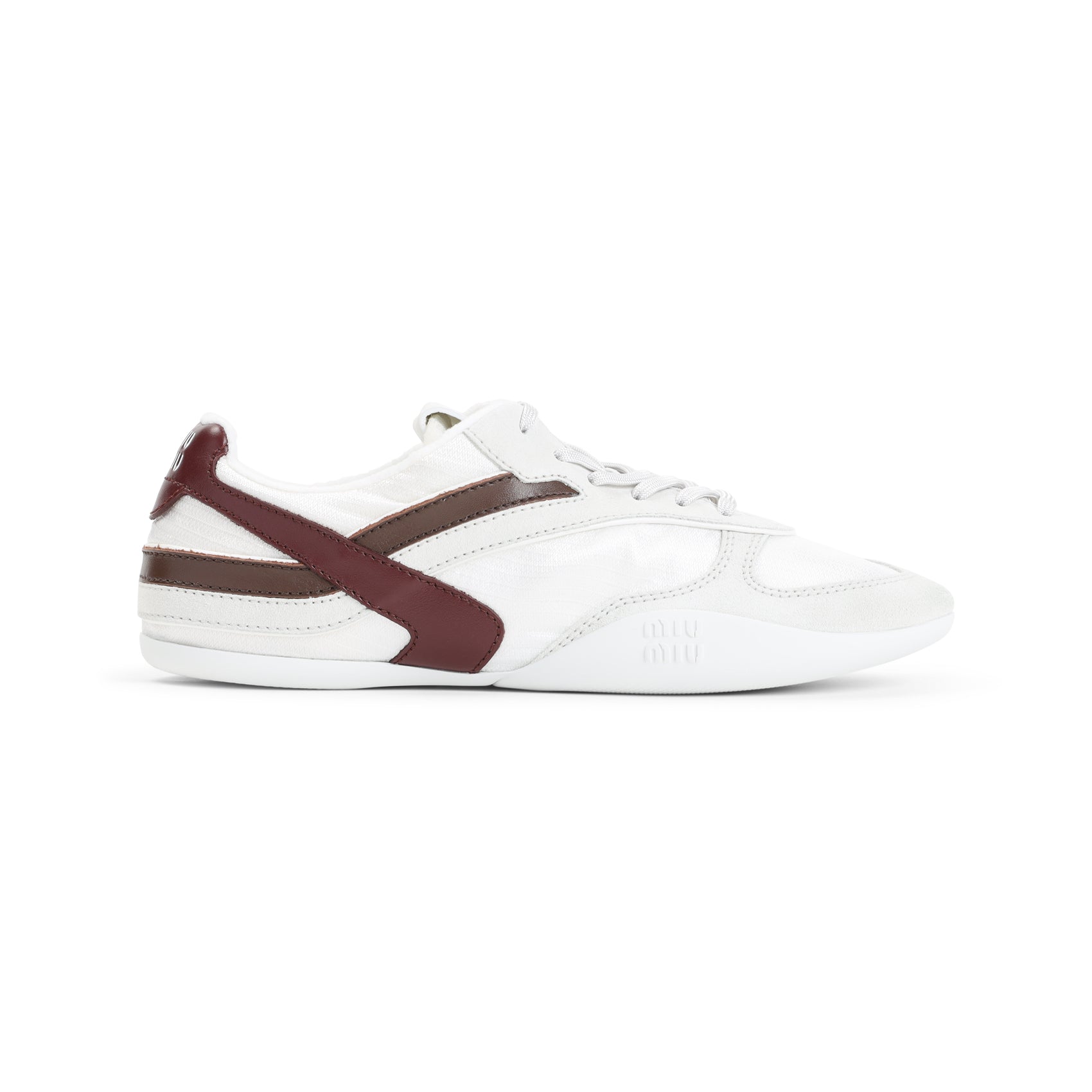 Calf Leather Sneakers With Tech Fabric Vamp