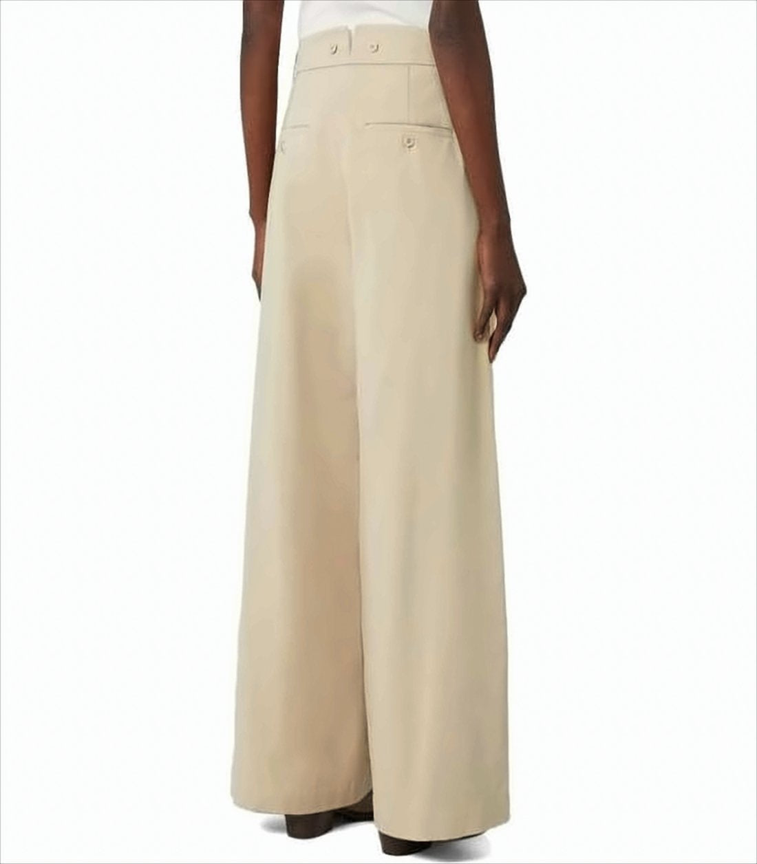 High-Waist Straight-Leg Pants with Minimalist Design