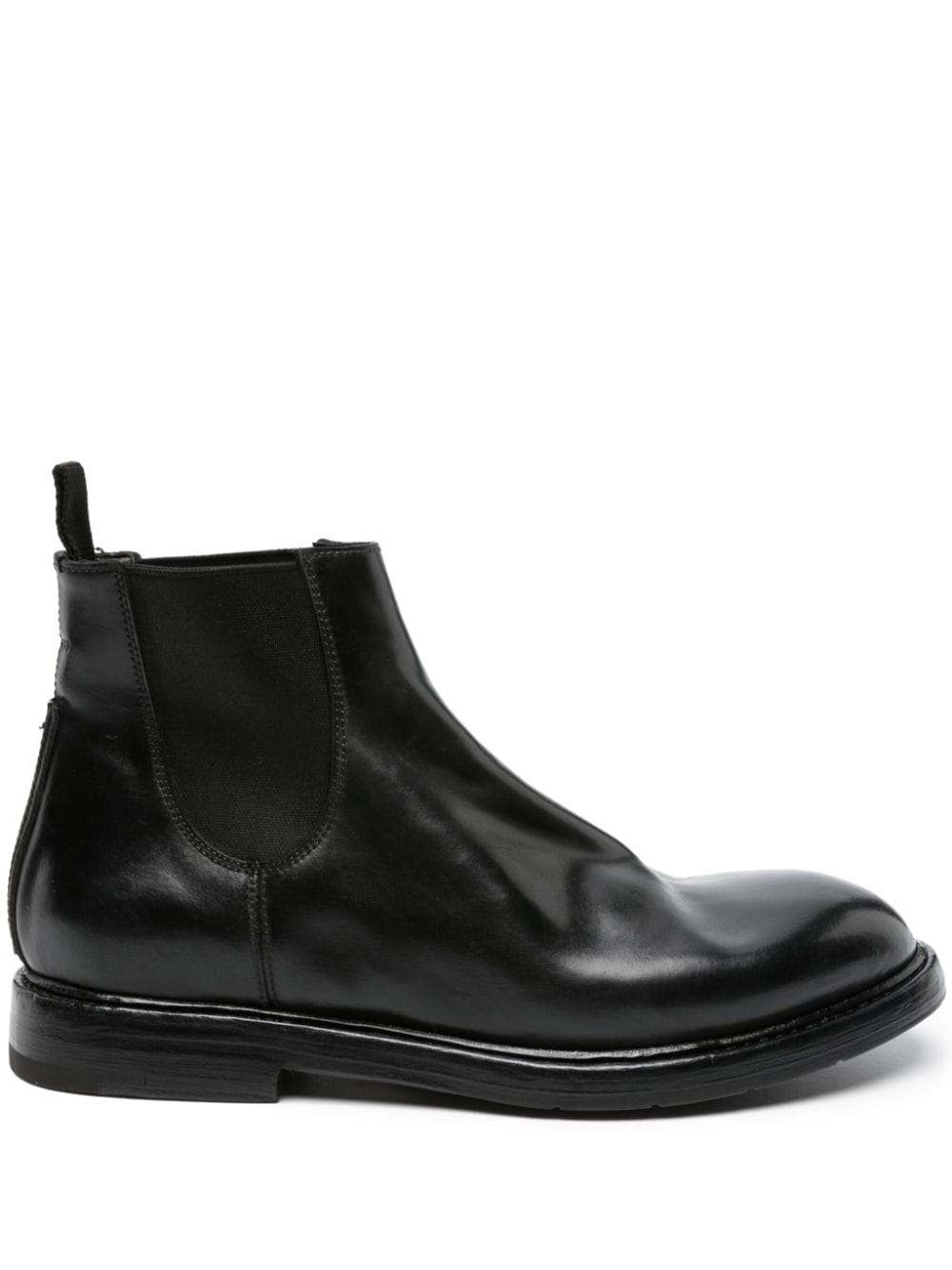 Ankle-Length Slip-On Shoes with Elasticated Panels