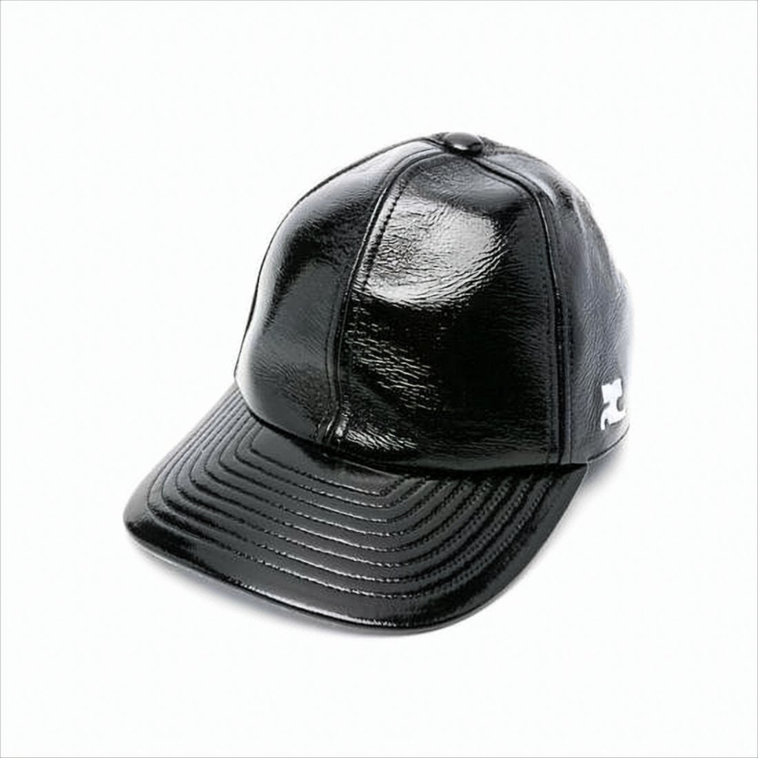Glossy Textured Black Hat