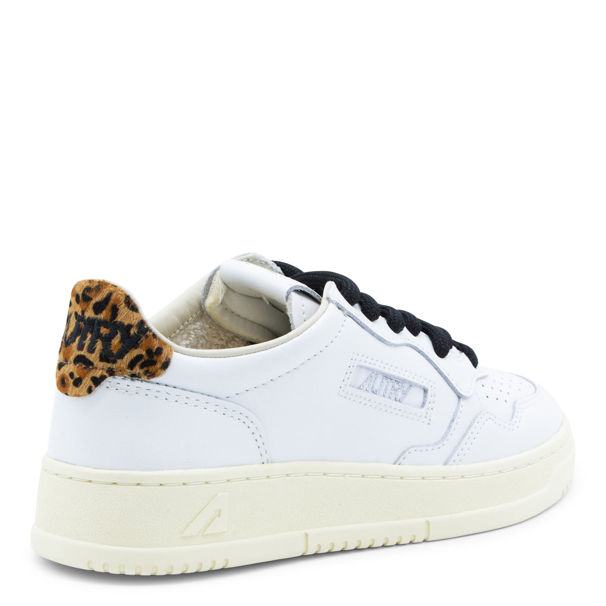 Leopard Detail Low-Top Sneakers