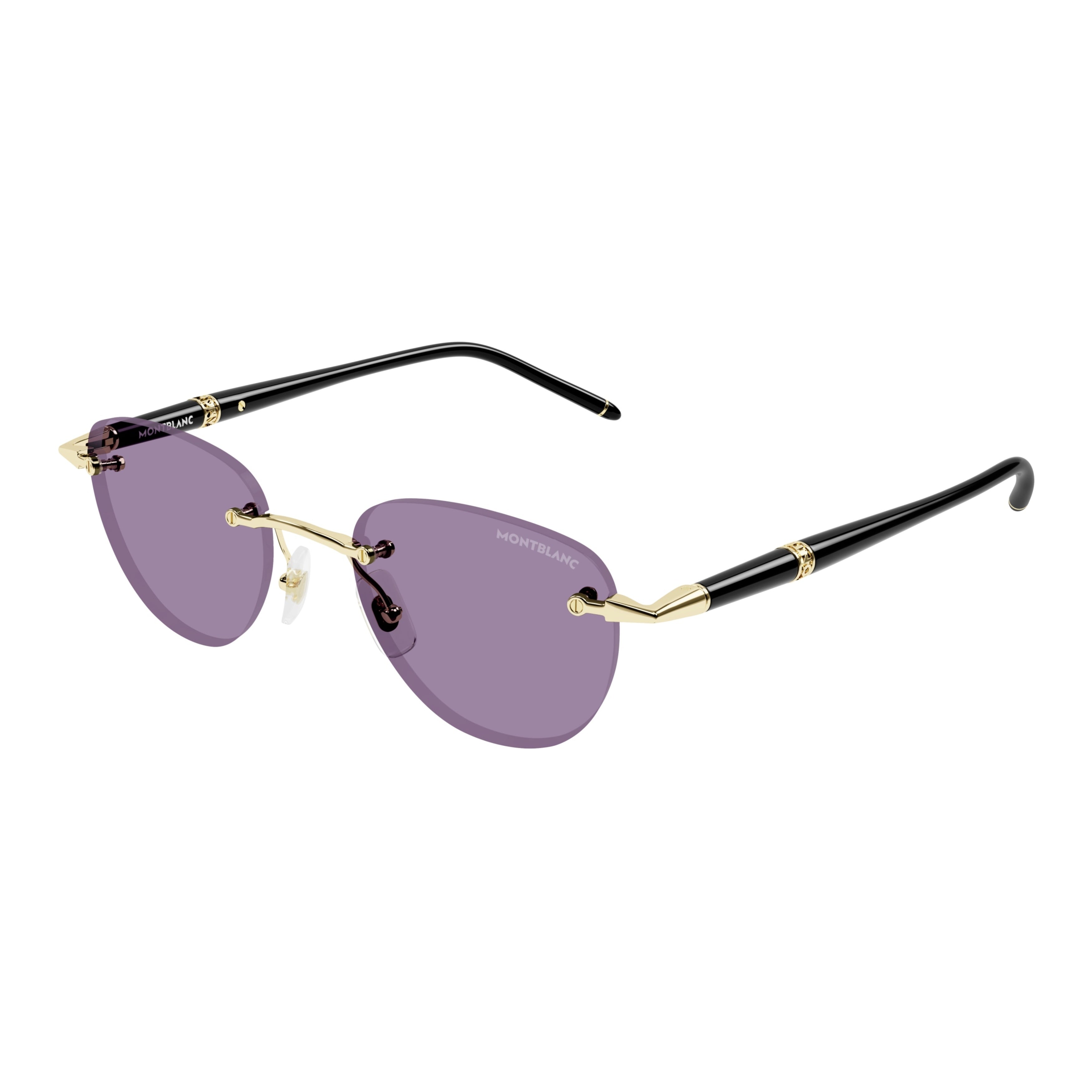 Mb0412s Rimless Cat-Eye Sunglasses with Gold-tone Accents