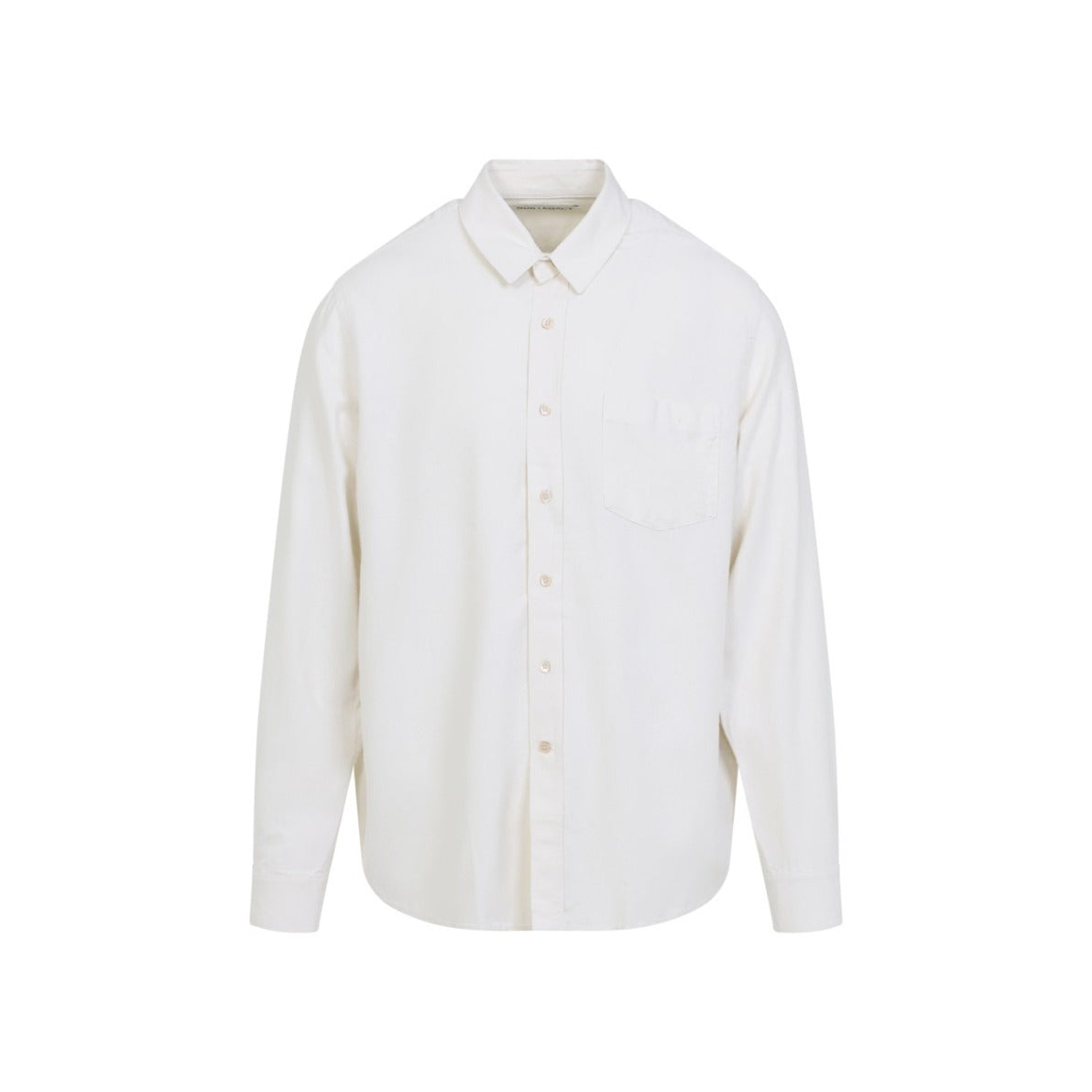 Silk Button-Up Shirt With Chest Pocket