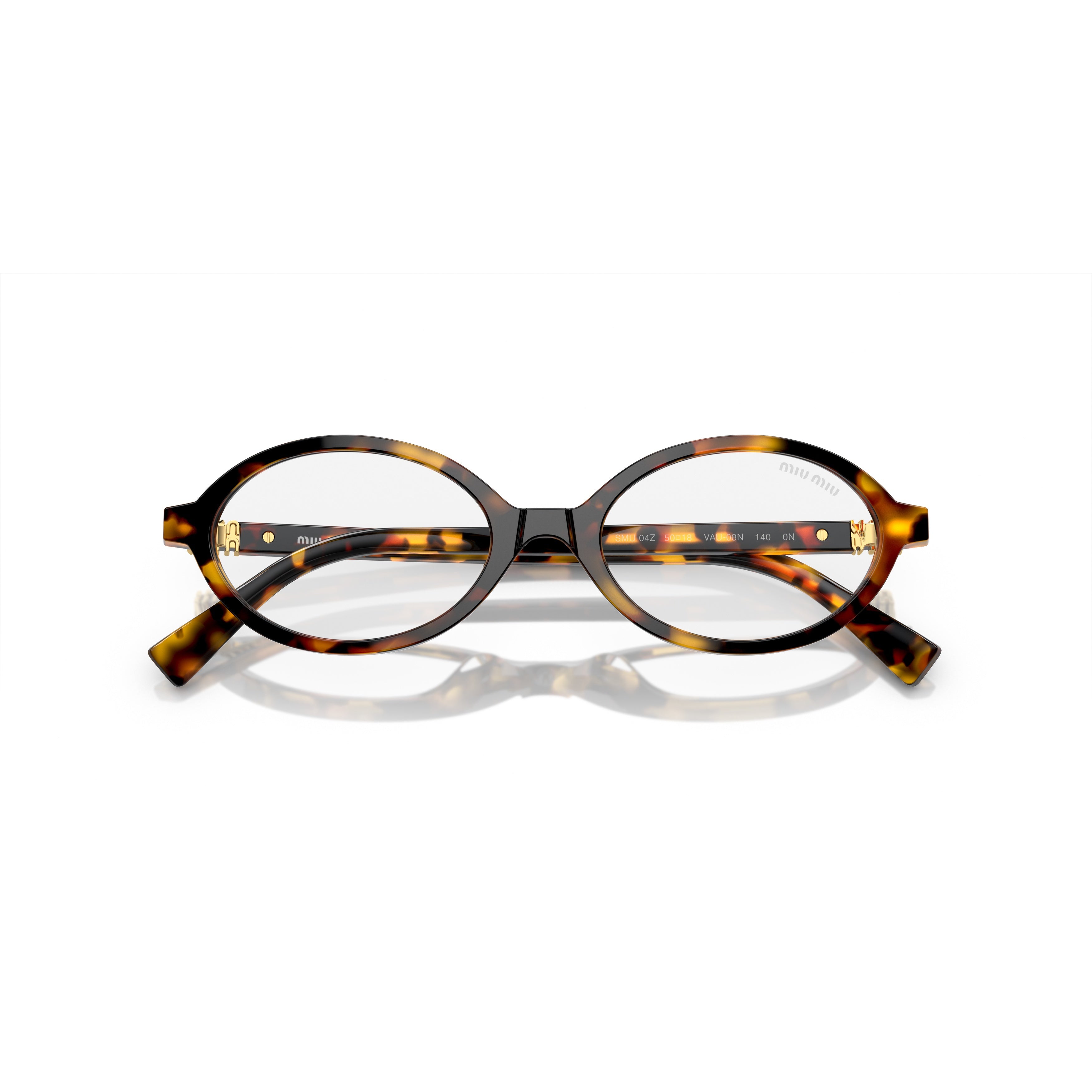 0mu 04zs Tortoiseshell Oval Frame Acetate Eyeglasses