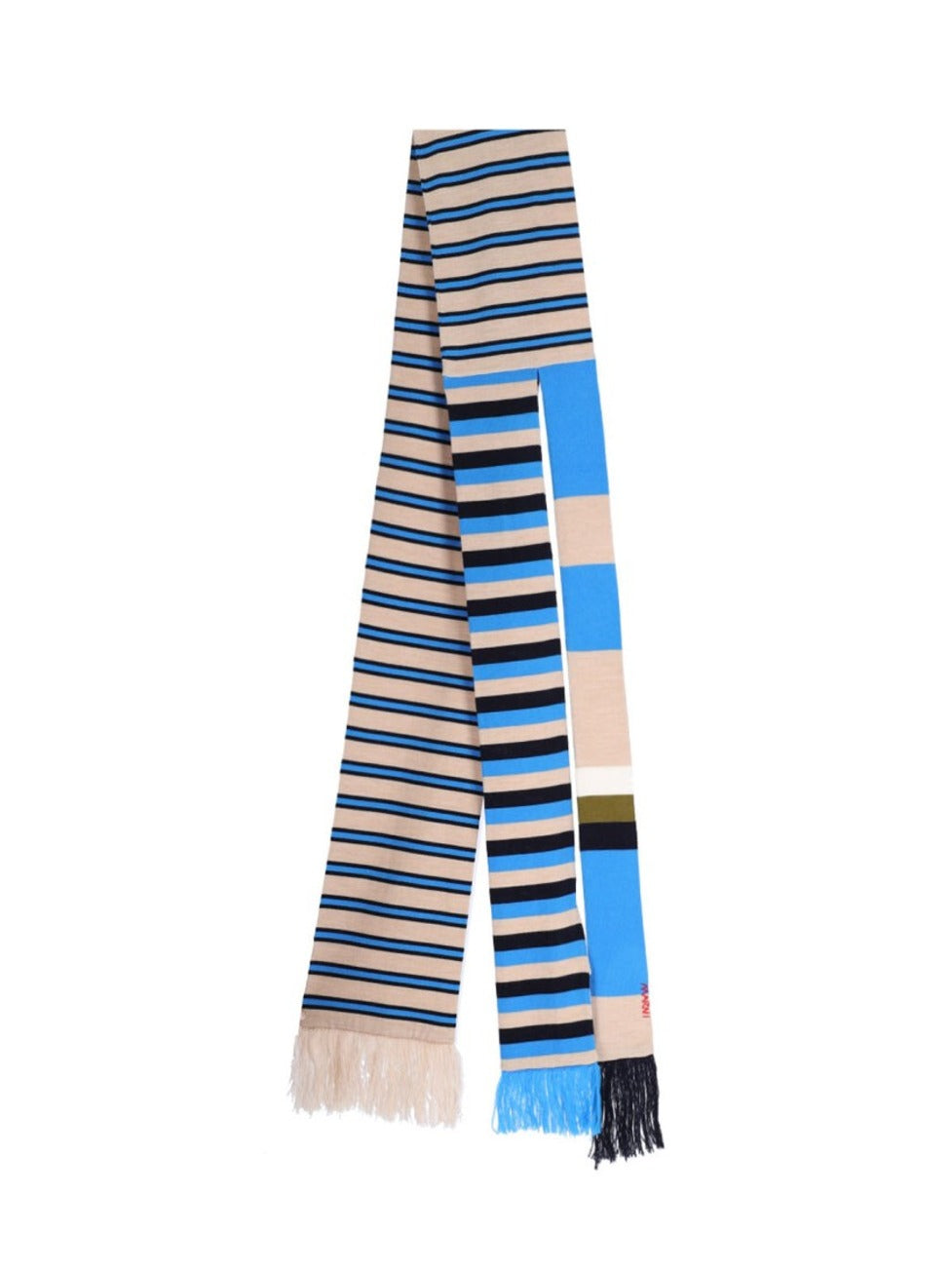 Striped Wool Scarf – Multicolor