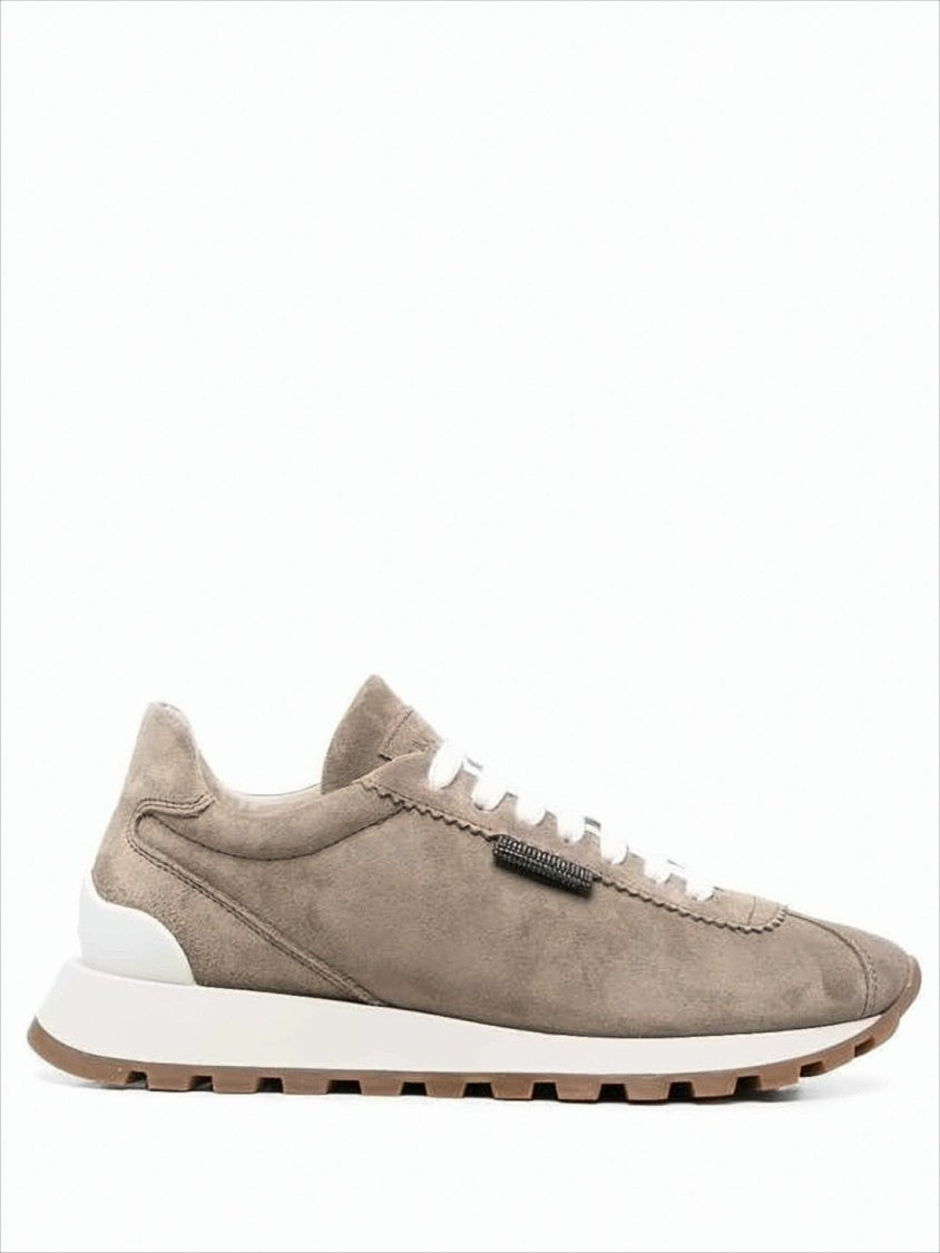 Low-Profile Suede Sneakers