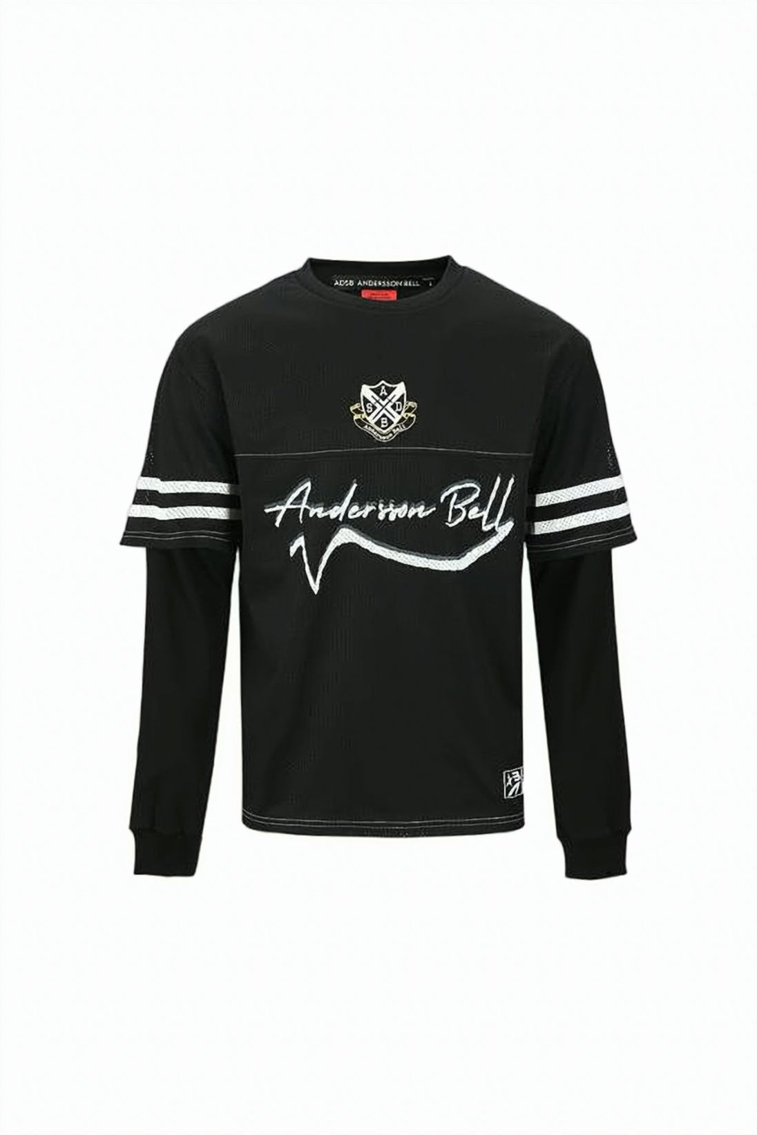 Layered Long-Sleeve Black Tee