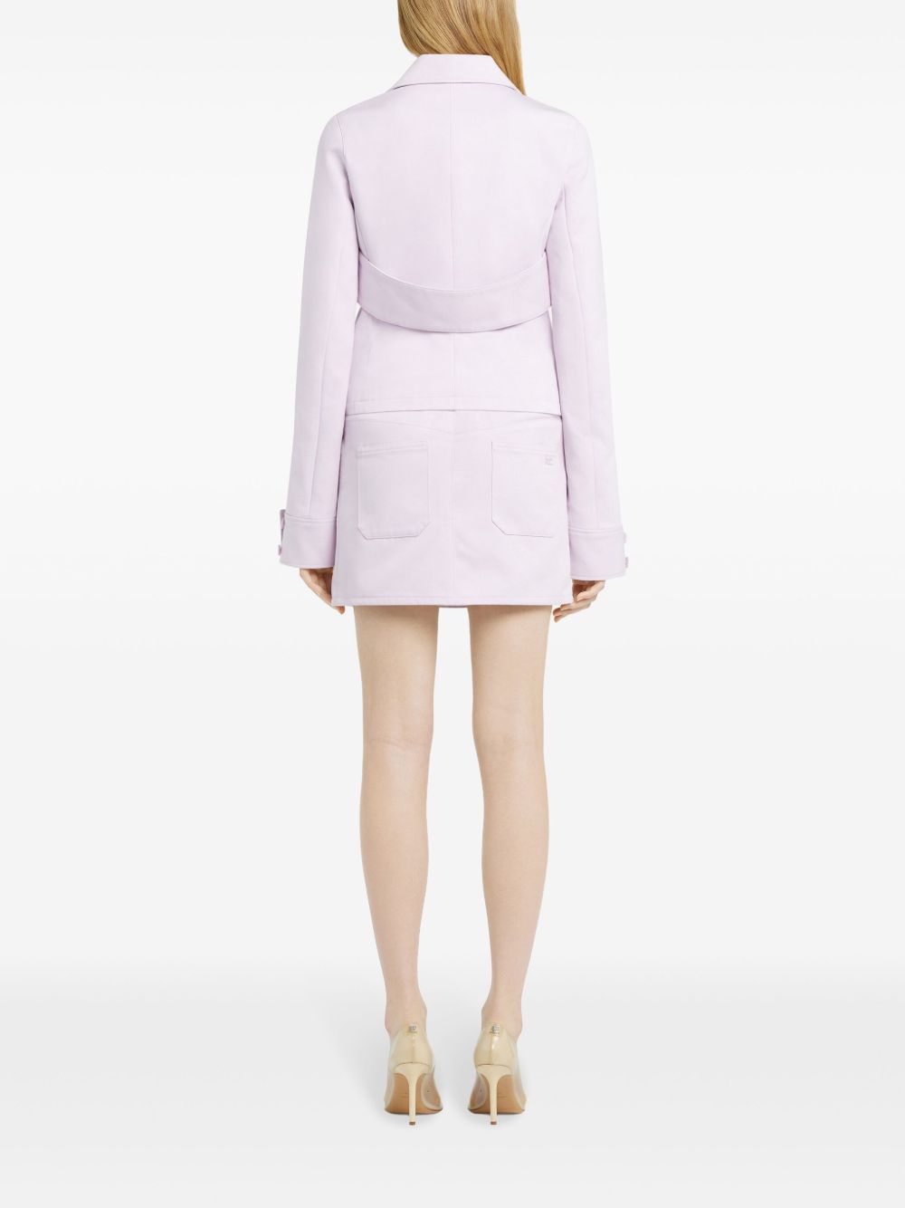 Cropped Jacket with Two-Way Zip