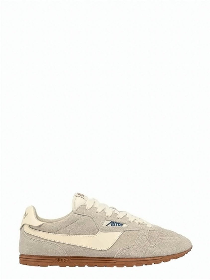 Textured Suede Low-Profile Sneakers