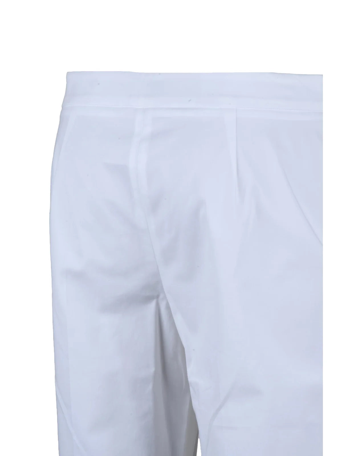 Eleventy Trousers Cotton Lyocell Elastane - White
