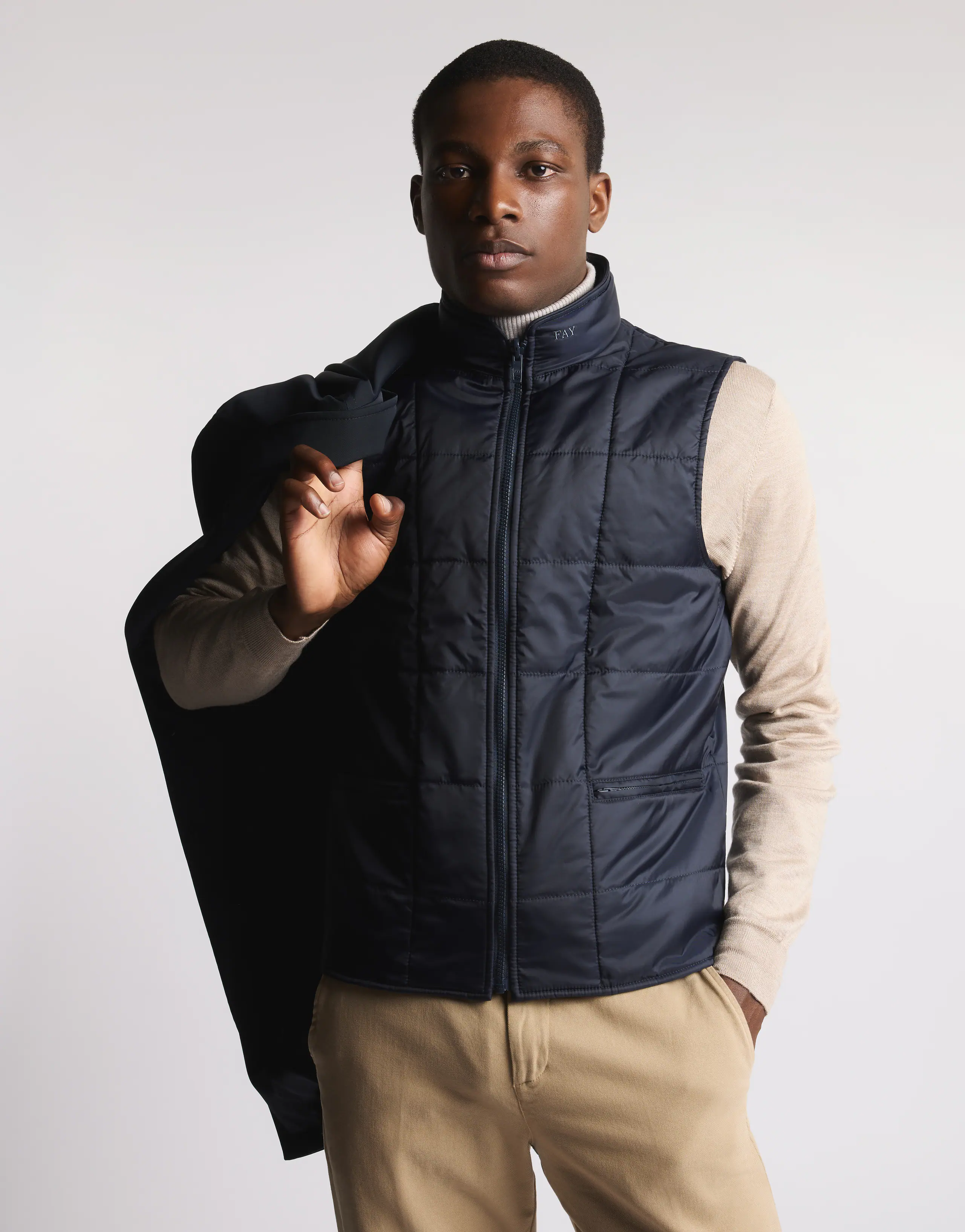 Tailored Blue Stretch Db Coat