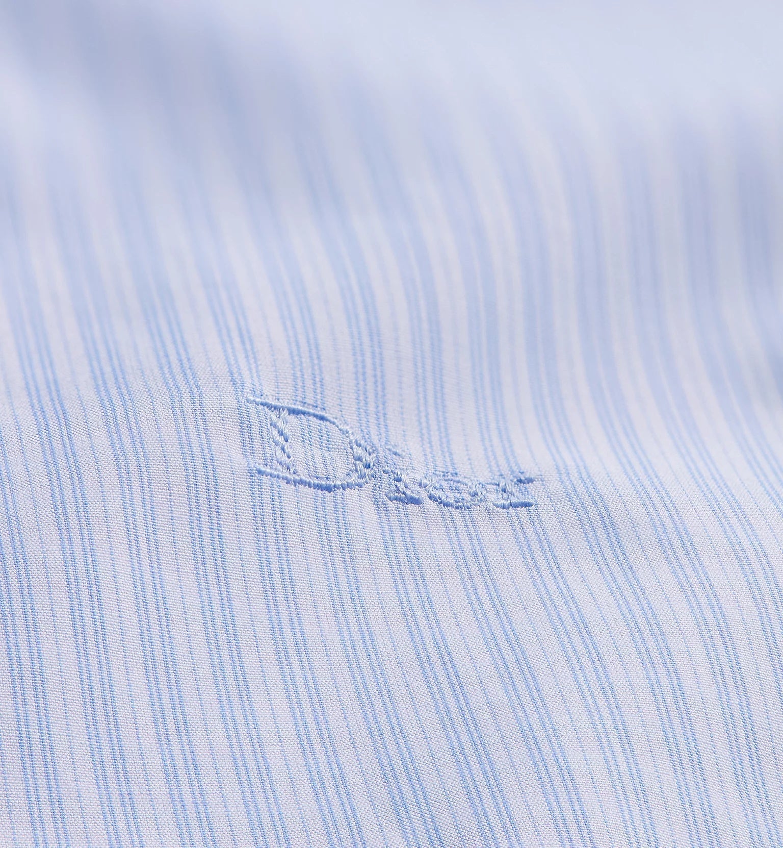 Light Blue Striped Long-Sleeve Shirt