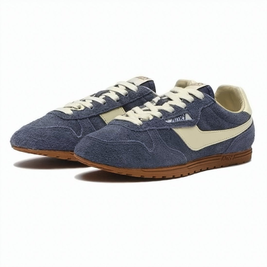 Textured Suede and Nylon Sneakers
