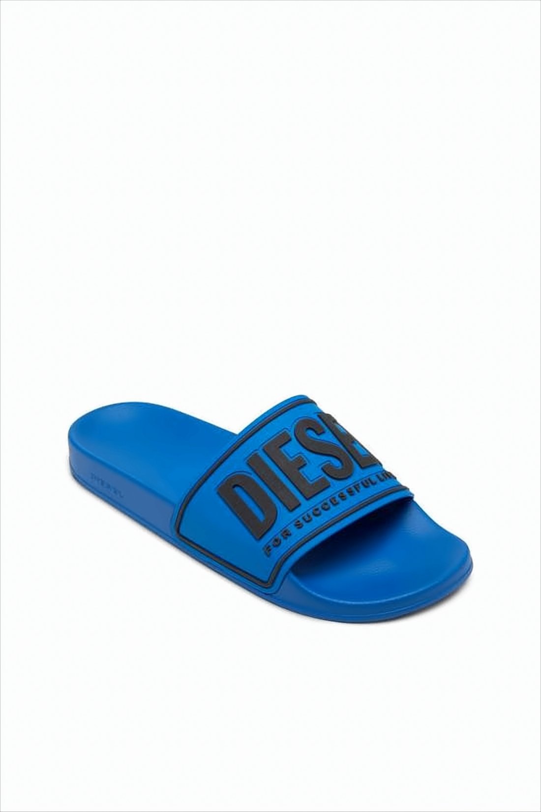Rubber Slip-On Mules with Raised Logo