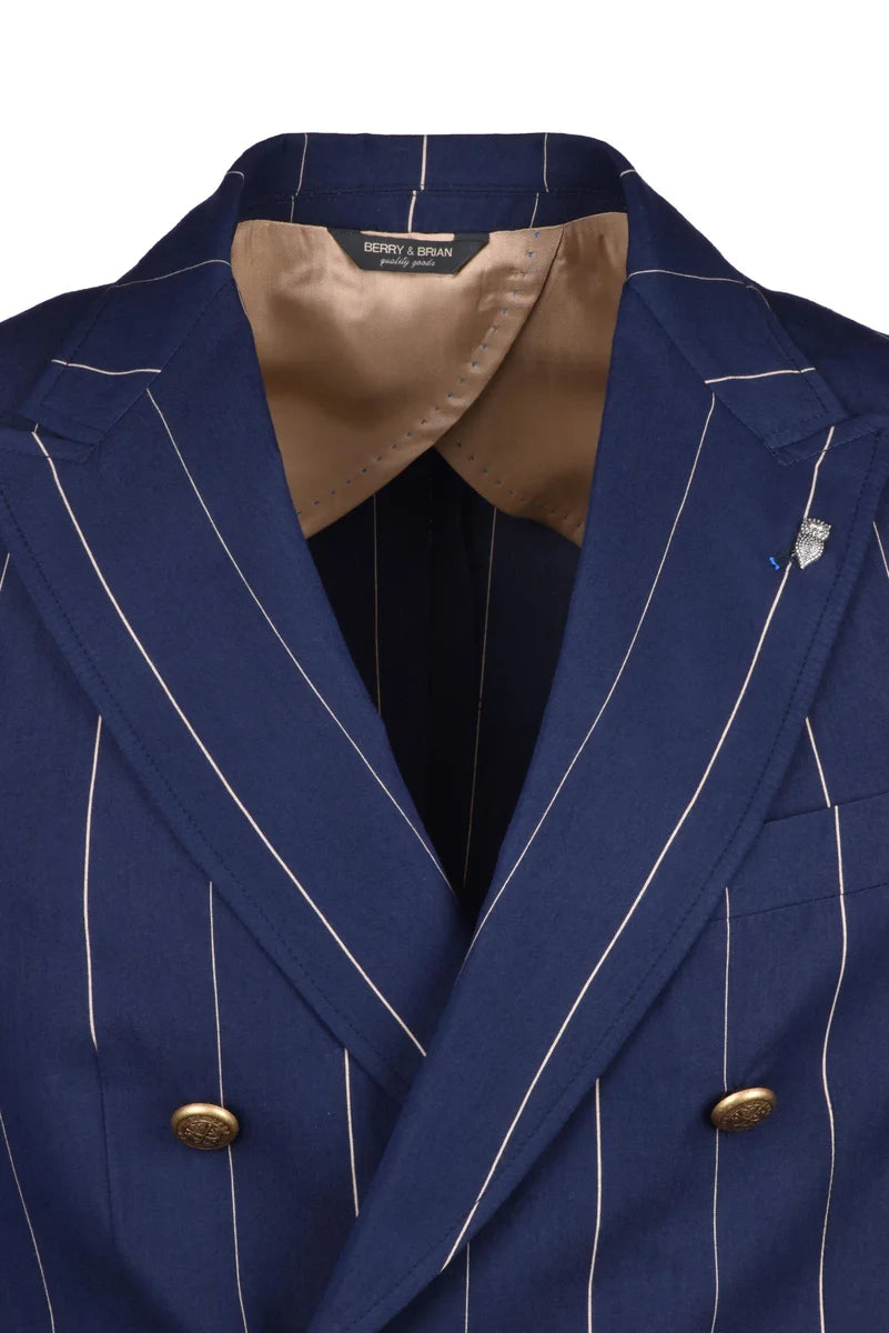 Double-Breasted Jacket - Blue