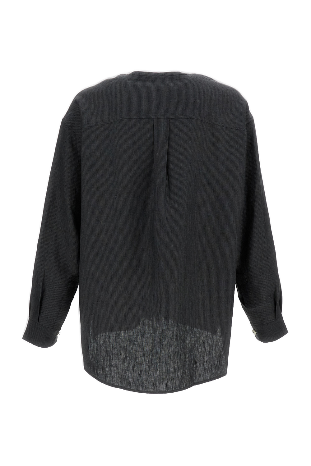 Grey La Chemise Pastro Linen Shirt