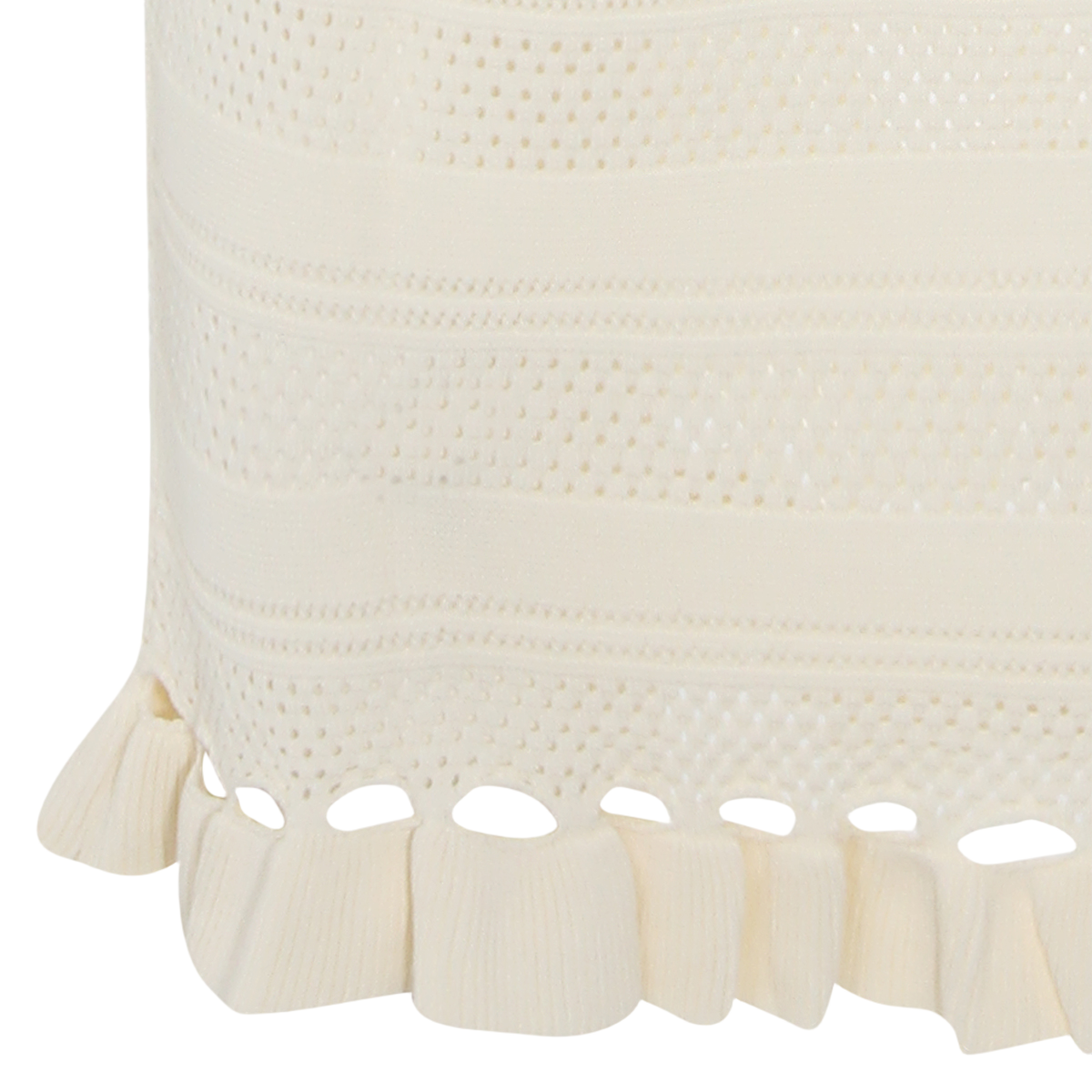 Knit Midi Skirt with Ruffled Hem