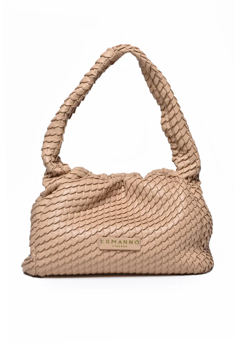 Teagan Hobo Shoulder Bag - Beige