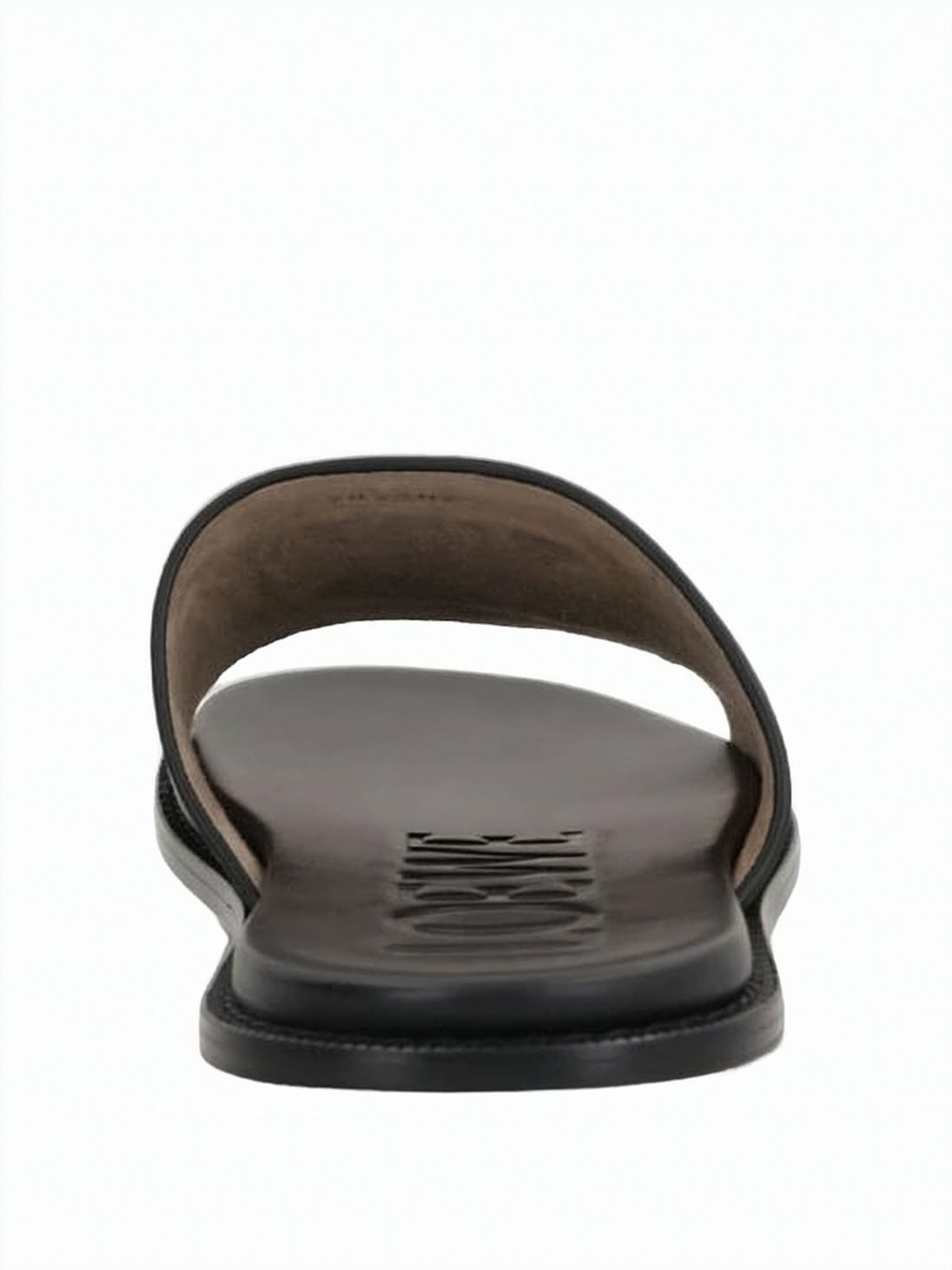 Minimalist Smooth Leather Slide Sandal