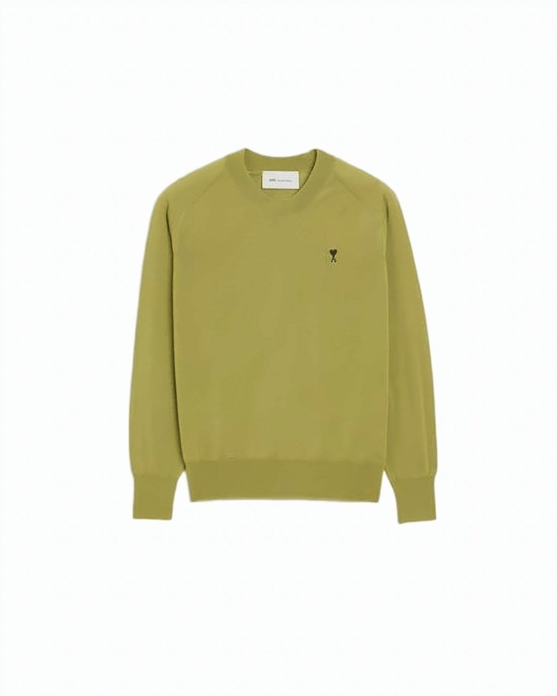 Fine Knit Sweater with Ribbed Hem and Cuff Detail