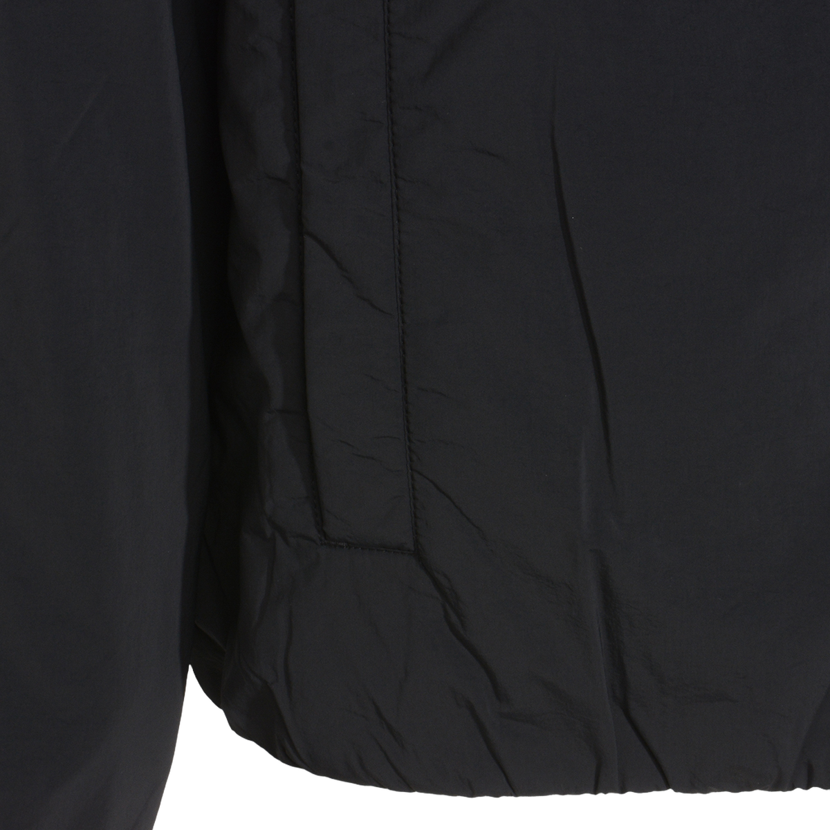 Black Casual Jacket with High Collar