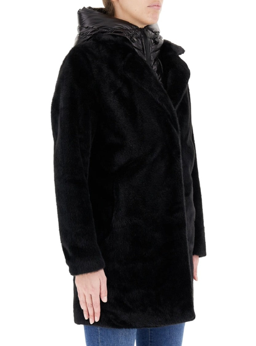 Black Jacket With Detachable Hood