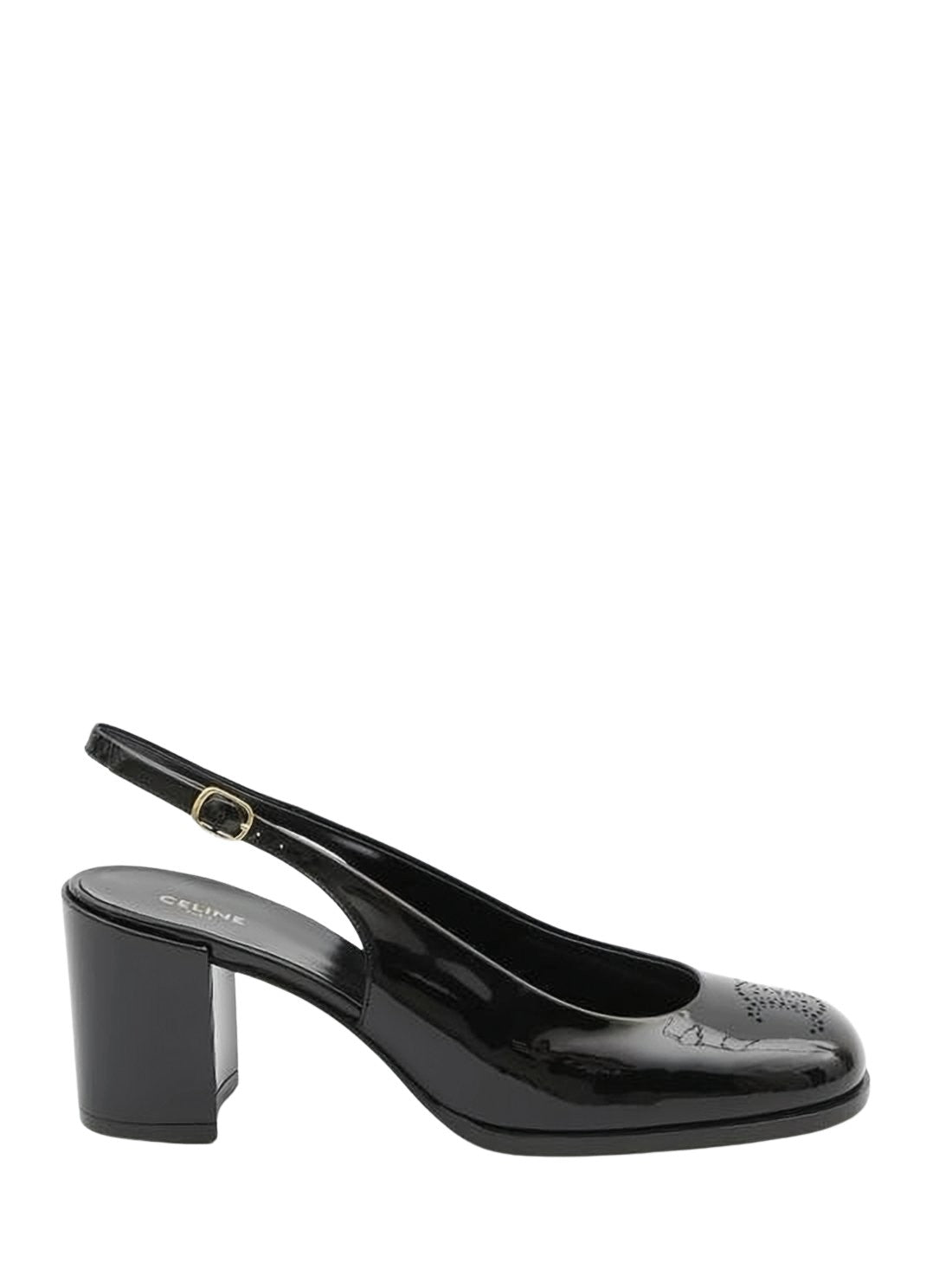 Slingback Mules with Rounded Toe