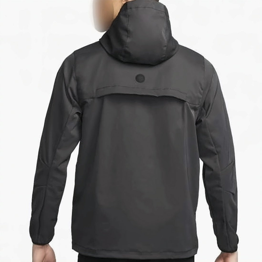 Black Pullover Jacket with Half-Zip
