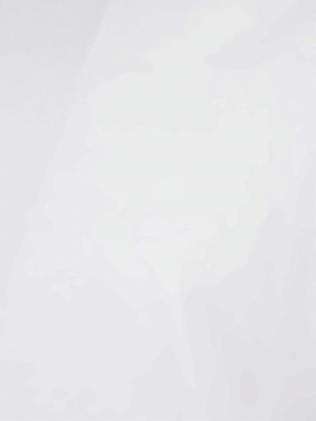 White Cotton T-Shirt with Crew Neckline