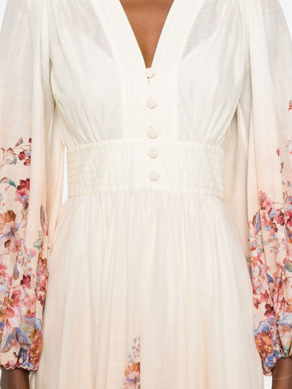 Flowing Maxi Dress With Deep V-Neckline