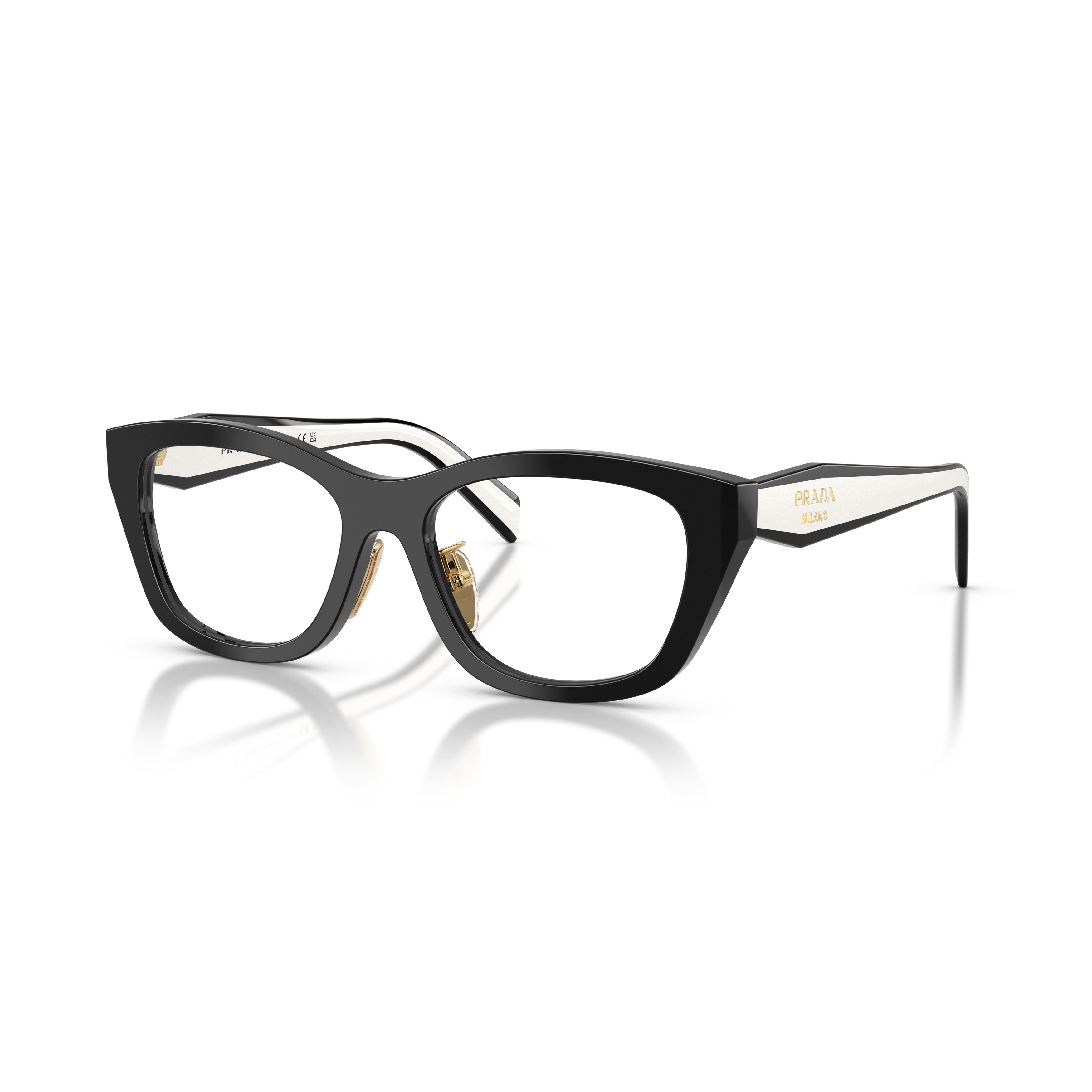 0pr D11vd Angular Cat-Eye Acetate Eyeglasses